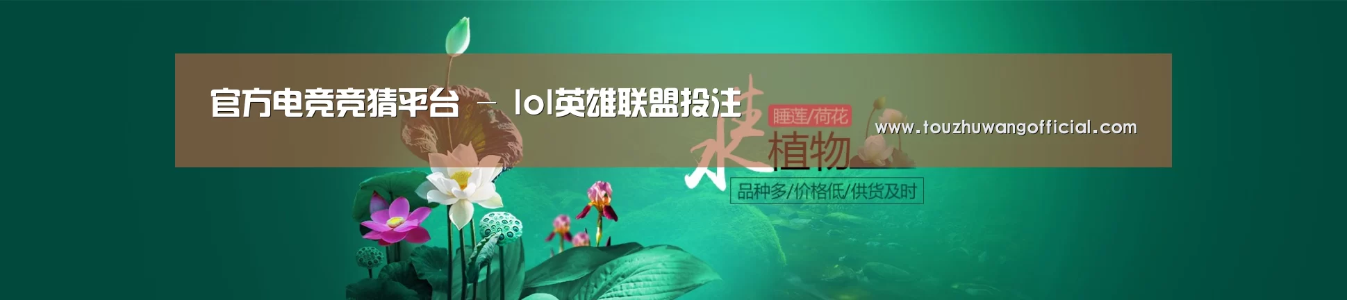 鲜花水草花卉网站模板